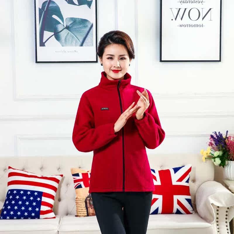 中老年女装摇粒绒运动外套春秋季宽松户外运动卫衣妈妈装抓绒上衣|ruв категории Женская одежда, женской одежды - от Buy2taobao.com для оказания профессиональной услуги покупки агента Taobao