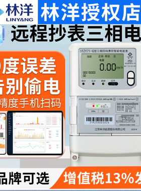 江苏林洋三相电表智能4G远程抄表多功能预付费尖峰平谷电表380V
