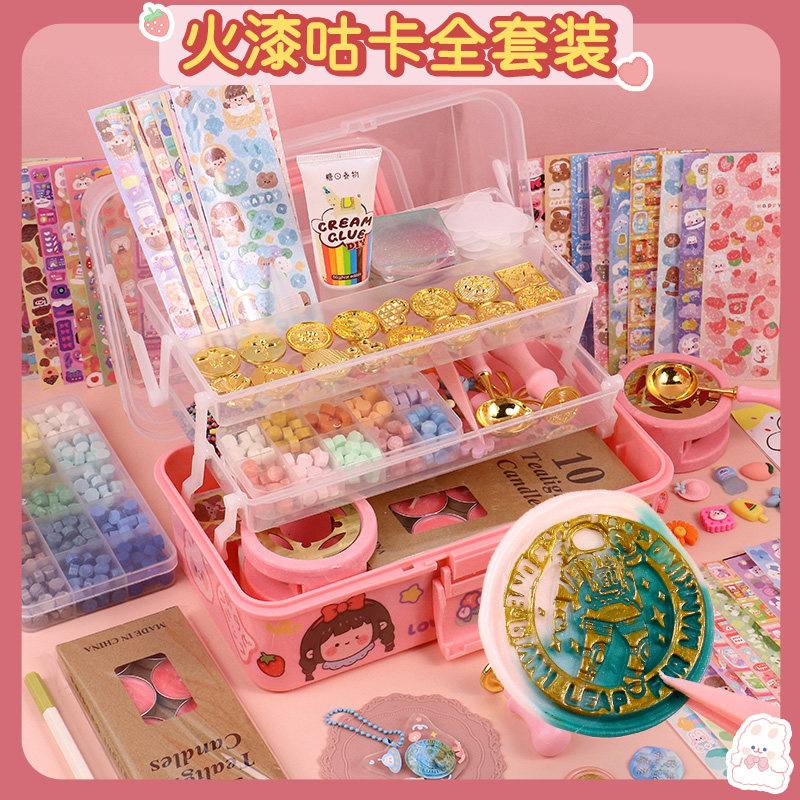 儿童女孩男孩小孩益智玩具3d立体粘贴咕卡套装贴贴纸卡通贴贴画