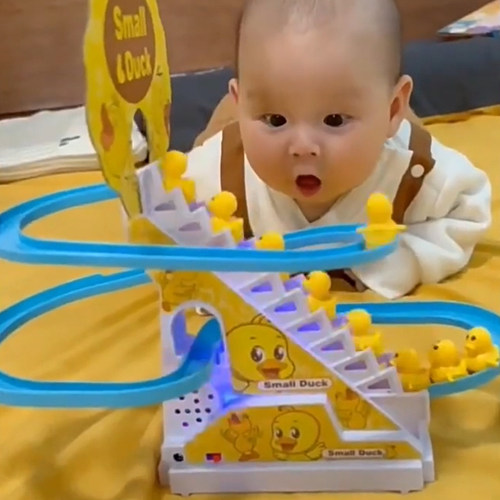 小鸭子爬楼梯宝宝1一3岁玩具