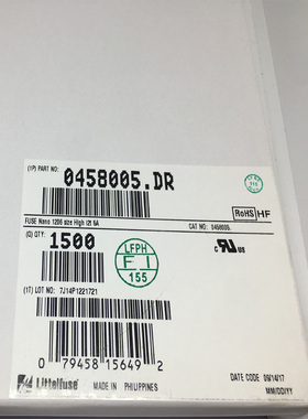 04583.15DR一次性保险丝3.15A 75V陶瓷快断保险丝1206型 丝印3.15