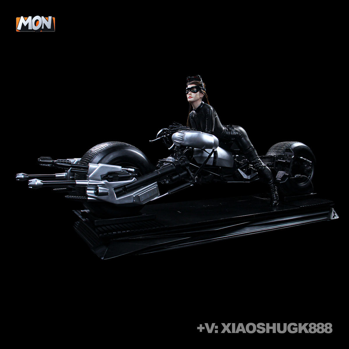 【MON现货】 摩托猫女 安妮海瑟薇 摩托车 全身像 1/3 模型雕像