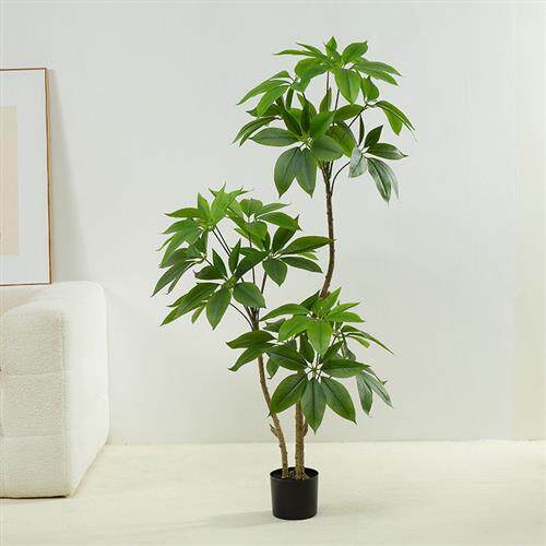 侘寂风仿真绿植发财树高端轻奢假树植物盆栽室内大型落地装饰摆件