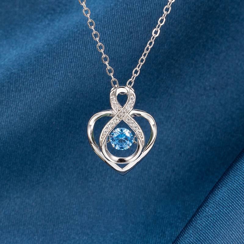 跳动的新爱心心动项链S925纯银时尚高级感锁骨链热卖