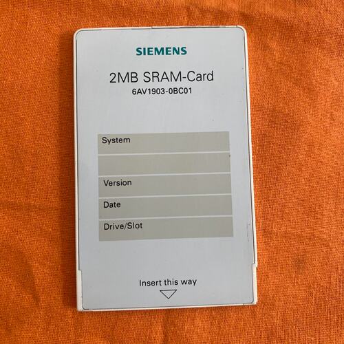 议价2MB SRAM卡 6AV1903-0BC01可维修