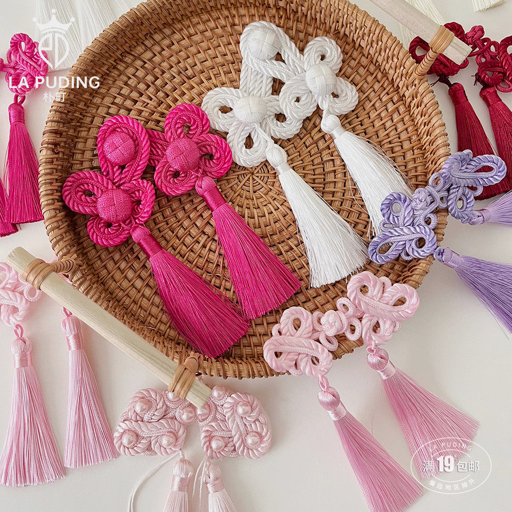 LA朴町 碧舞流苏盘扣鲜花束配饰diy手工花艺礼品包装搭配装饰资材,鲜花速递/花卉仿真/绿植园艺,花艺材料,淘宝优惠券,粉丝福利购,淘宝优惠卷