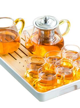 thewangs studioGlass teapot small filter simple tea set off