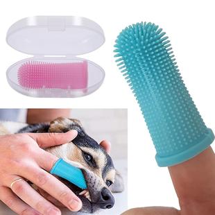 Brea Teeth Super Soft Pet Dog Cleaning Toothbrush Finger Bad