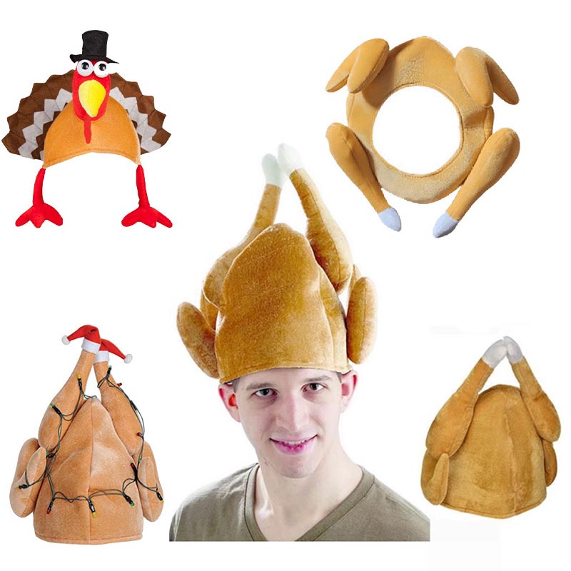 Thanksgiving Turkey Hat&Chicken Drumstick Hat感恩节火鸡腿帽