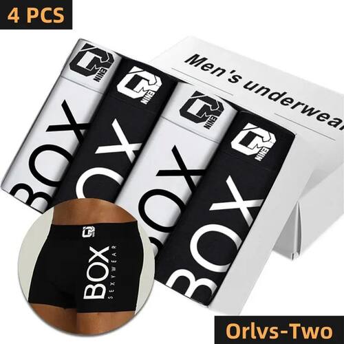4Pcs Man Underpants Boxershorts Cotton Men Boxers Male Breat