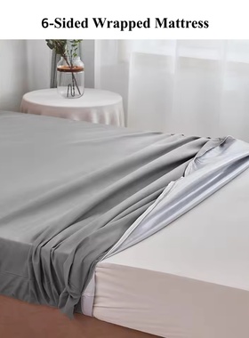 6-Sides Fully Enclosed Waterproof Mattress Cover with Zipper