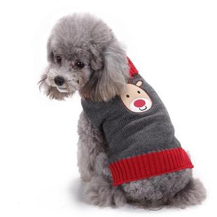 Dog Sweater Big Dog Clothes Christmas Dog Sweater Gray Fawn
