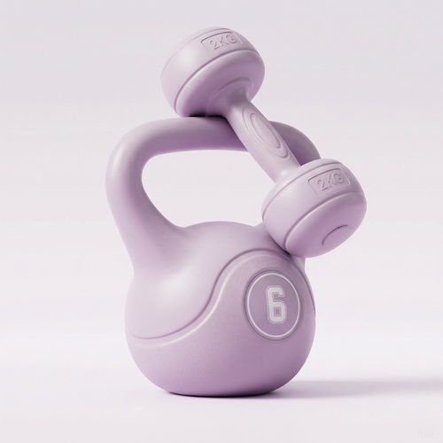 Yogadumbbellandkettlebe