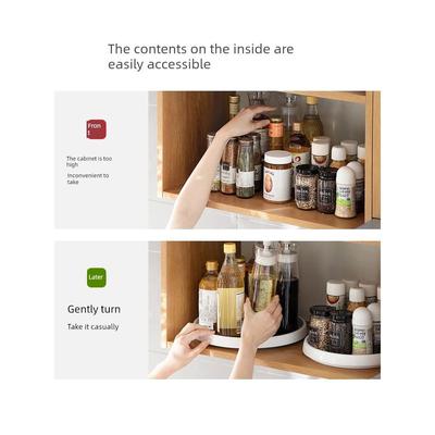 360Rotating Spice Rack Kitchen Condiment Bottle Storage tray