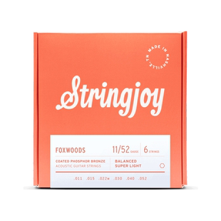 东乐美产手工Stringjoy镀膜防锈磷铜民谣吉他琴弦 六根一套装弦线