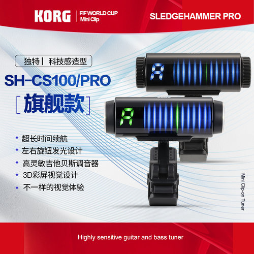 KORG3D彩屏超长续航专业调音器