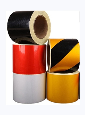 反光减速胶带红白红色胶带自粘地面分区胶带黑黄警示胶带箭头指向