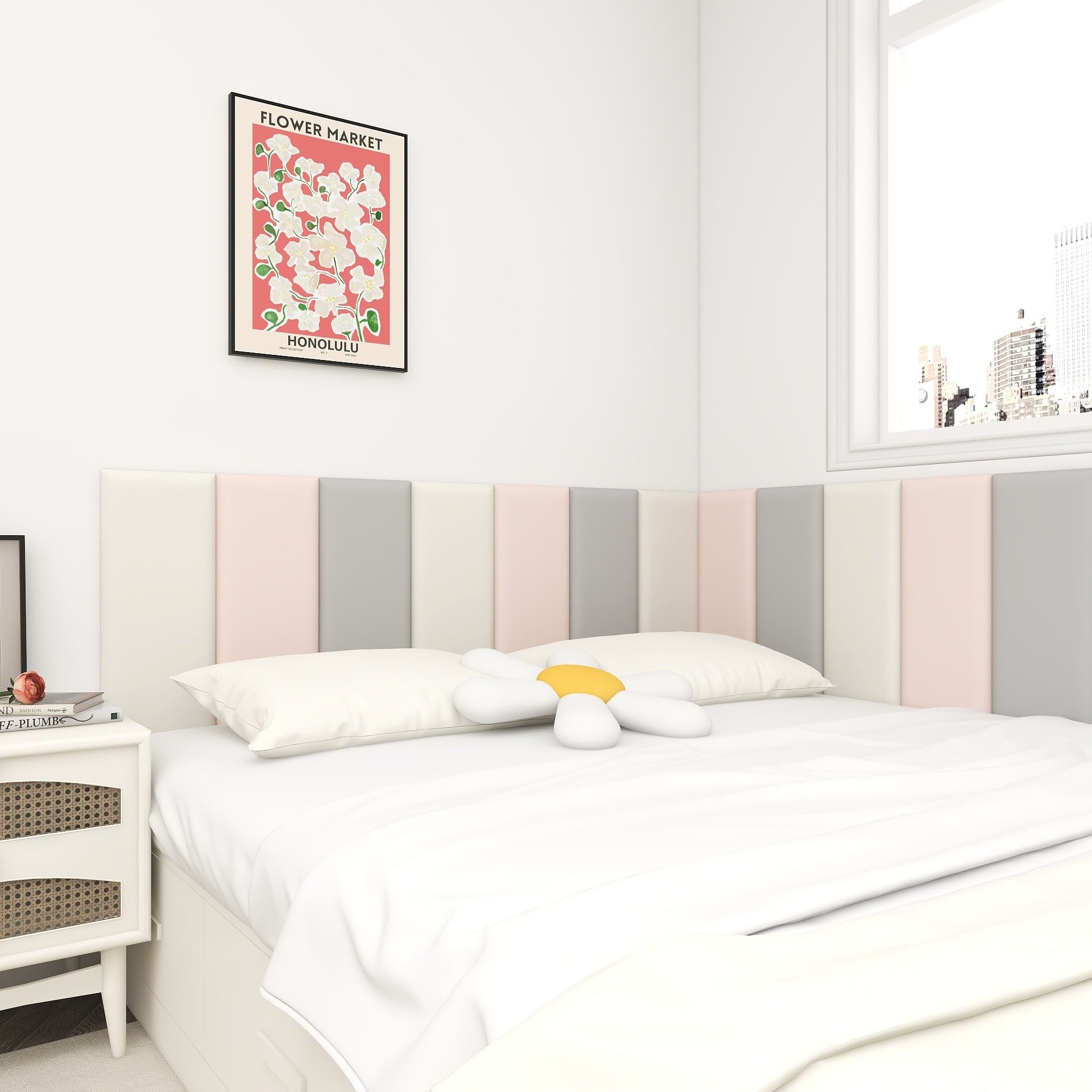 科技布软包儿童防撞软包软包墙贴榻榻米软包软包背景墙软包