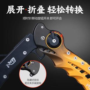 池刃可折叠多功能路控套装铝合金路亚鉗带秤控鱼器开环脱钩路亚钳