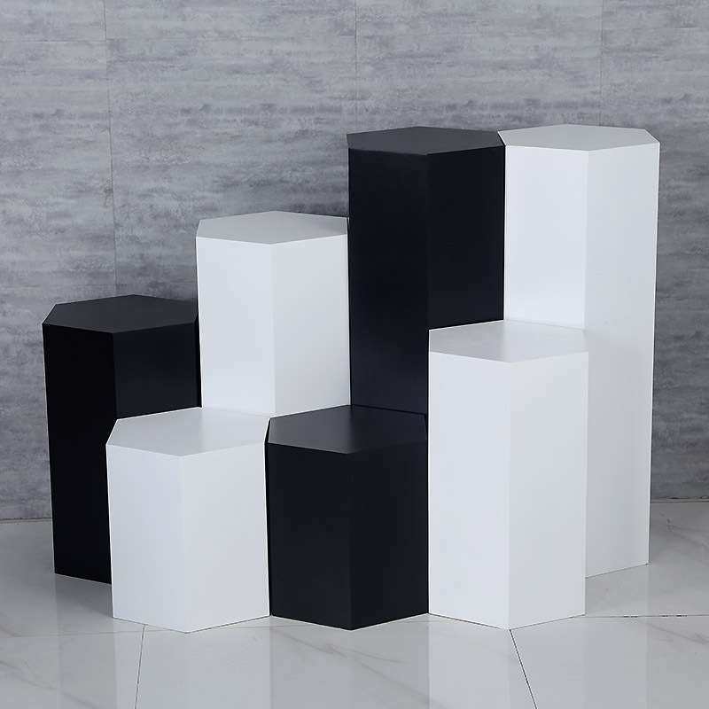 木质烤漆展台六角形展示台展览展示柜橱窗模特底座高低流水台,商业/办公家具,展示地台/底座,淘宝优惠券,粉丝福利购,淘宝优惠卷