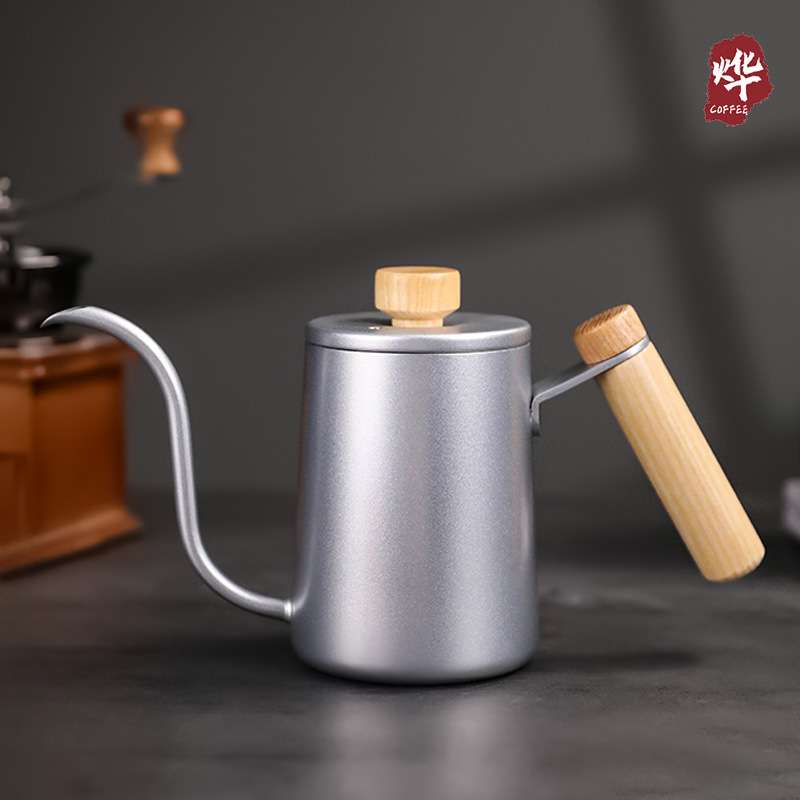 包邮手冲咖啡壶 304不锈钢长嘴壶细口壶控流手冲壶温度计防烫把手