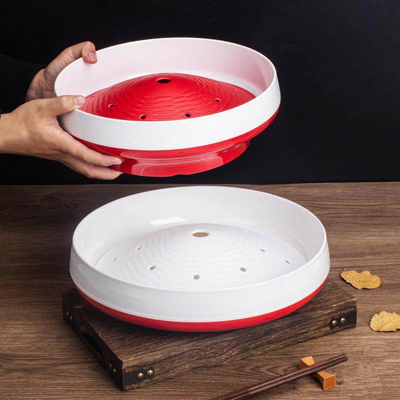 密胺仿瓷创意餐具商用干冰肥牛盘毛肚盘子圆形特色火锅店餐具耐摔,餐饮具,盘,淘宝优惠券,粉丝福利购,淘宝优惠卷