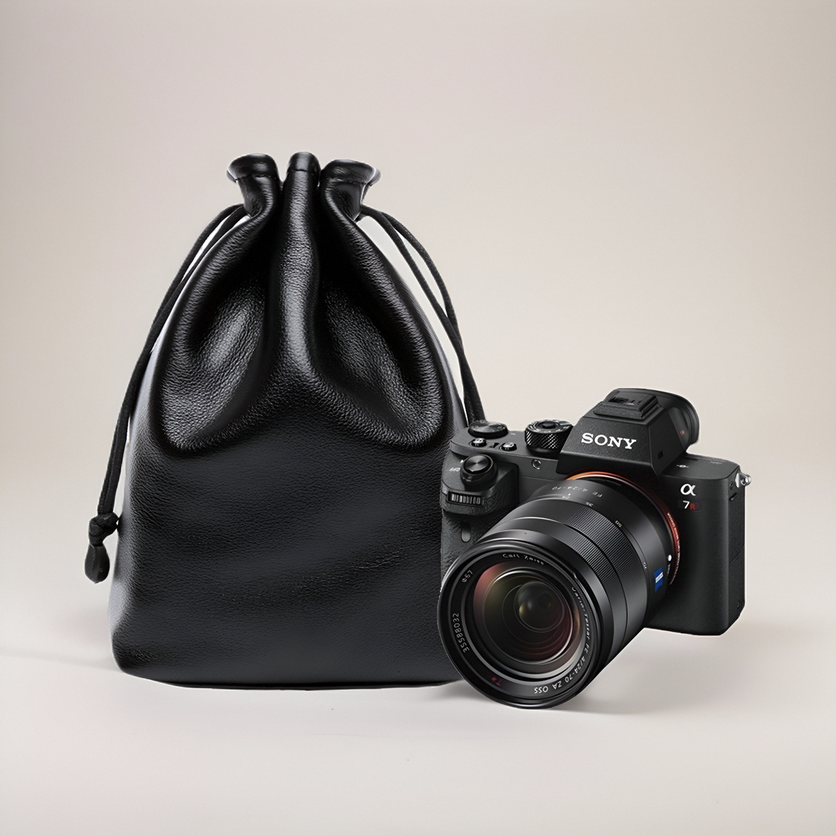 适用于索尼A7M5 A7M4 A7C2 A7R3 A7R4 A7CR a7s3微单相机内胆包保护套真皮套收纳袋牛皮相机包防水配件摄影包