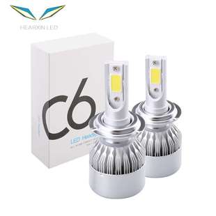 汽车led前大灯高亮远近光灯泡超高亮H7H1H4H11H9 9005 C6大灯雾灯