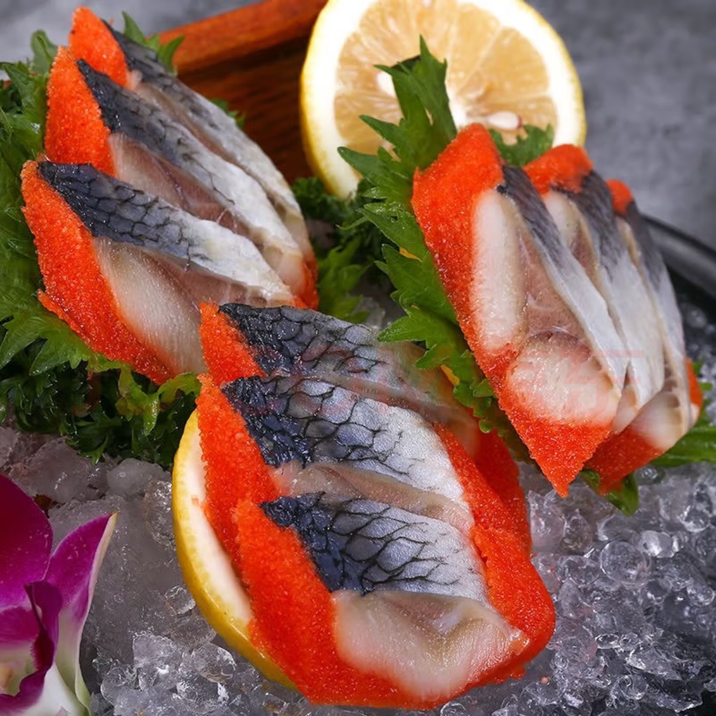 东之源西鳞鱼籽整箱4盒8包日料餐饮寿司调料即食刺身黄希鲮鱼籽