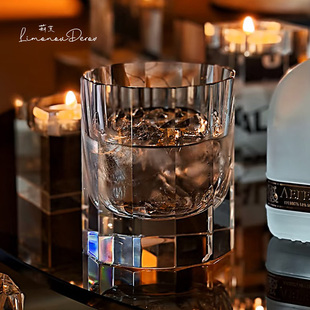 威士忌杯礼盒装 江户切子洋酒杯子 送礼K9水晶杯高级感手工无铅日式