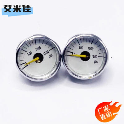 600-5000psi m10*1螺纹高压小压力表psi压力表