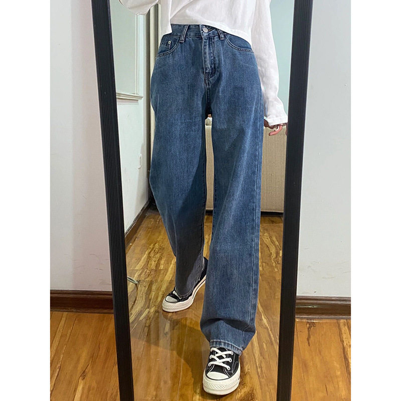 885非实拍复古蓝牛仔裤女20牛仔裤
