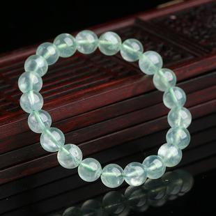 饰品女男送女友闺 2025天然冰种葡萄石单圈手链水晶手串强荧光时尚