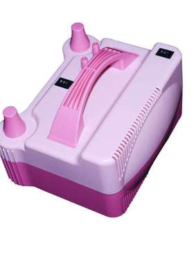 508电动打气筒充气机气球双孔电动粉色蓝色多种功能打气筒充气泵