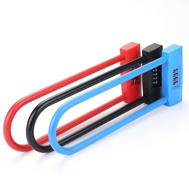 加长U型玻璃门密码锁商铺玻璃门U型锁推拉门店铺门大门密码挂锁