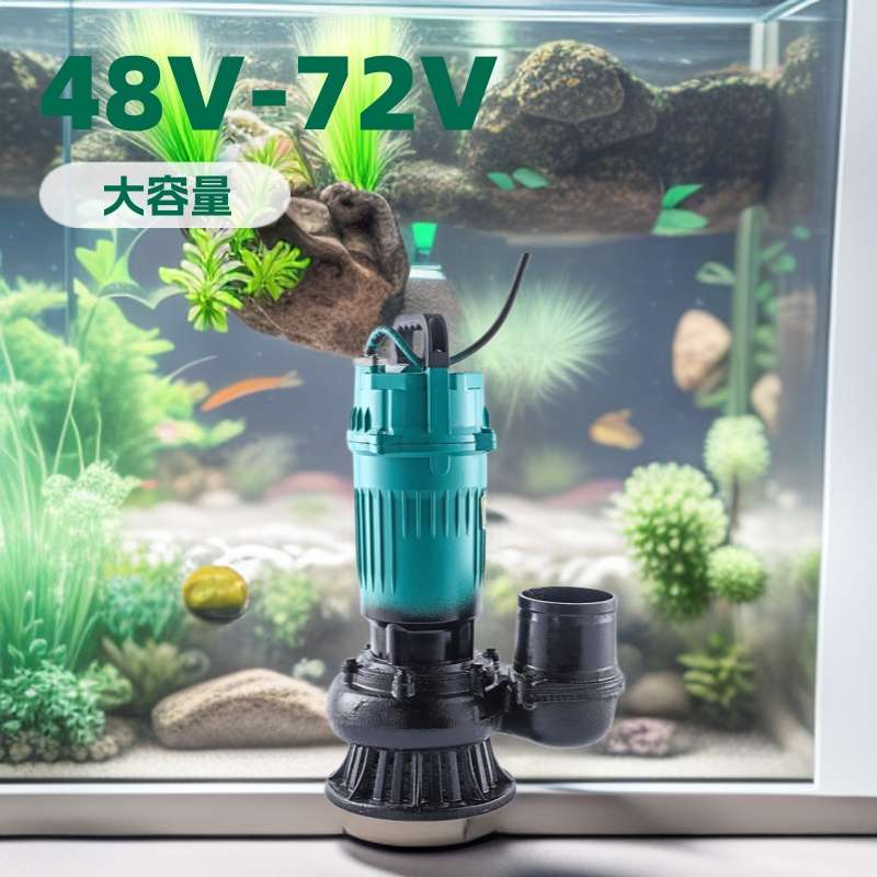 直流无刷潜水泵48V60V72V3寸4寸电动车农用灌溉抽水泵耐用铸铝