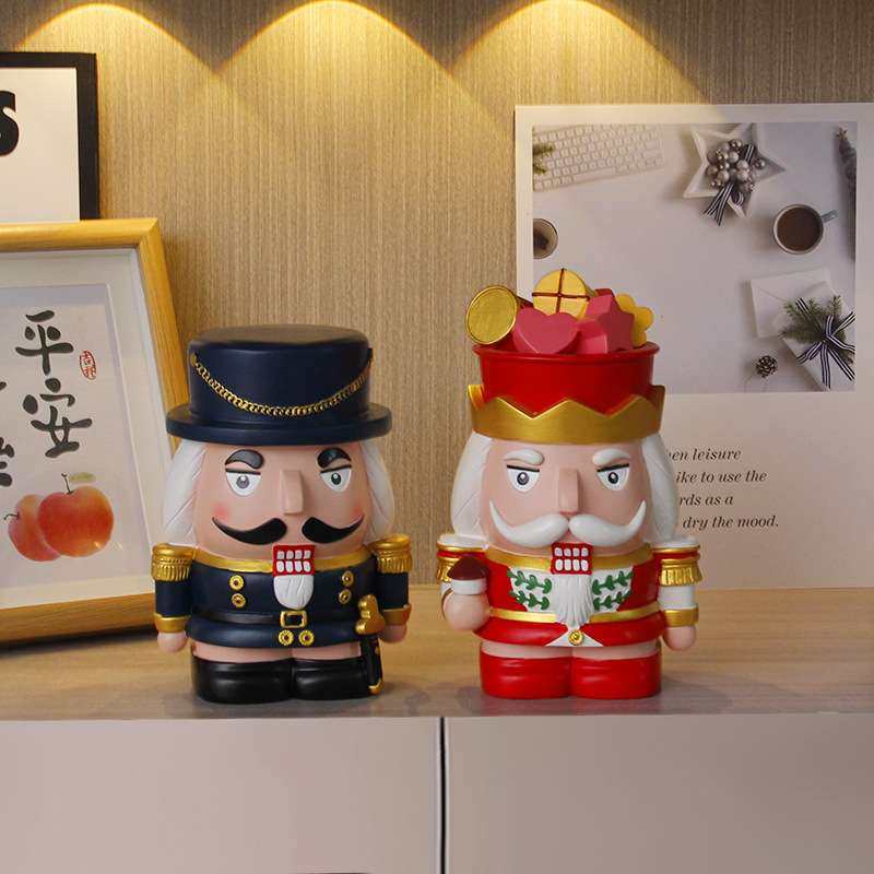 工艺品胡桃夹子存钱罐储钱罐摆件儿童节礼物工艺品桌面摆件高级感,家居饰品,桌面摆件,淘宝优惠券,粉丝福利购,淘宝优惠卷