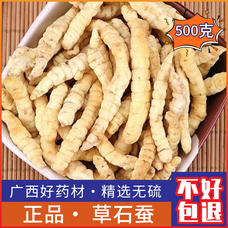 广西野生草石蚕中药材新货地蚕 白地蚕干 石蚕干500g克干货泡酒料