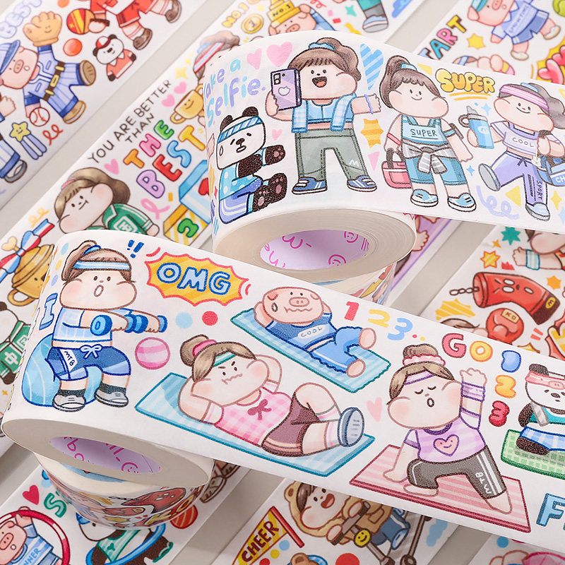 肉球胶带meatball整卷新款原创运动健身减肥手帐贴纸你本来就很美新品