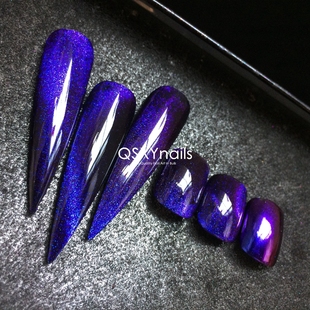 科幻感美甲 璀璨星河猫眼磁性粉变色龙魔镜粉多用途超亮镜面闪粉