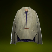 极简唐装 XIPHEVIL「无形唐装 」中国风高街麂皮绒赛博新中式 外套