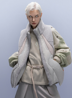 XIPHEVIL「机驭手羽绒马甲」高领加绒防风百搭轻保暖背心赛博朋克