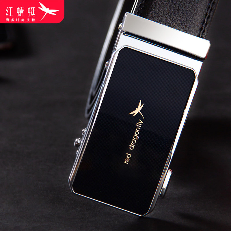 Red Dragonfly Belt 2021 Spring new pattern man genuine leather fashion business affairs Trend belt automatic quality goods Beltin the Accessories/Leather belt/Hat/Muffler , Belt/Leather belt/Yaolian  category - from Buy2taobao.com to provide professional Taobao agent buy service