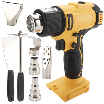 得伟款锂电充电式热风枪小型无线塑料焊枪大功率便携式热缩膜烤枪