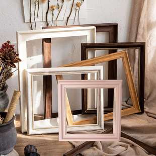 复古油画外框空框油画装 裱框街头画室挂墙画框相框 裱外框长方形装