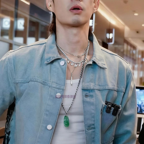 男女款玉石吊坠配链翡翠玉佩挂链