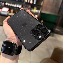 星空闪粉适用苹果15Promax手机壳新款15硬壳iPhone14pro带镜头膜13高档电镀12pro保护套女款奢华简约11全包