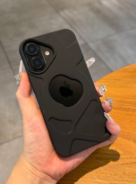 不规则波纹散热镂空磁吸适用苹果iphone16promax手机壳15新款14高级感13夏天款防手汗16pro硅胶软壳简约防摔
