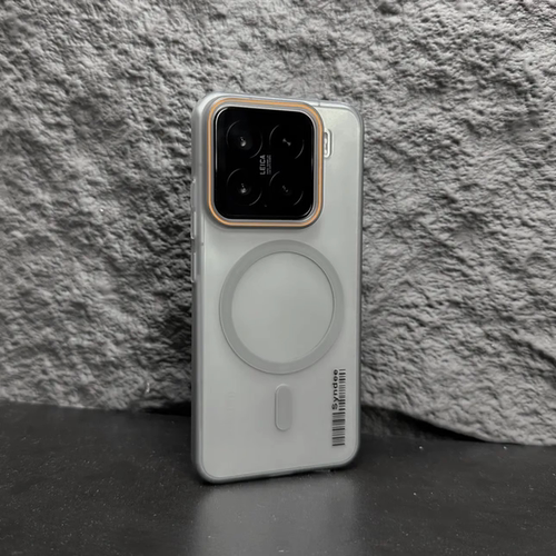 小米15手机壳磨砂磁吸透明