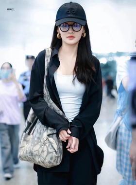 ALO李沁同款托特包女大容量2025新款帆布包购物手提包户外健身包